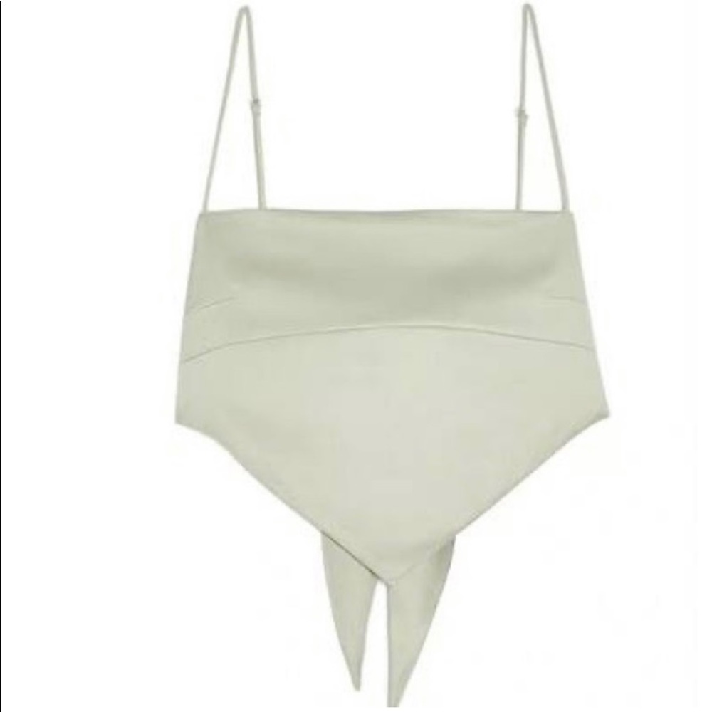 Danielle Bernstein Solid Handkerchief Top - image 1